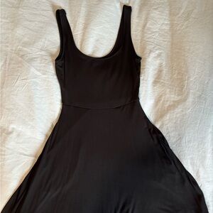 Sunday Best Black Fit and Flare Mini Dress